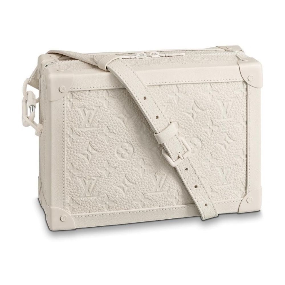 Louis Vuitton Virgil Abloh Crossbody Matte White Soft Trunk w/ Chain M53287 SS19 - Picture 2 of 15